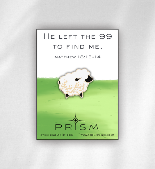 Floral Sheep Pin