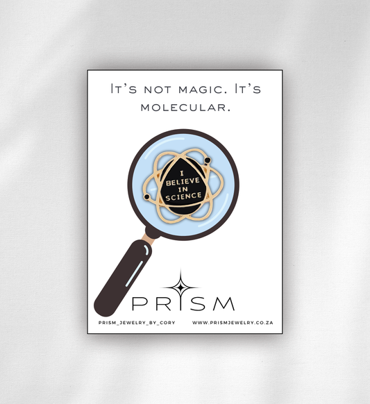 “I Believe in Science” Atom Pin