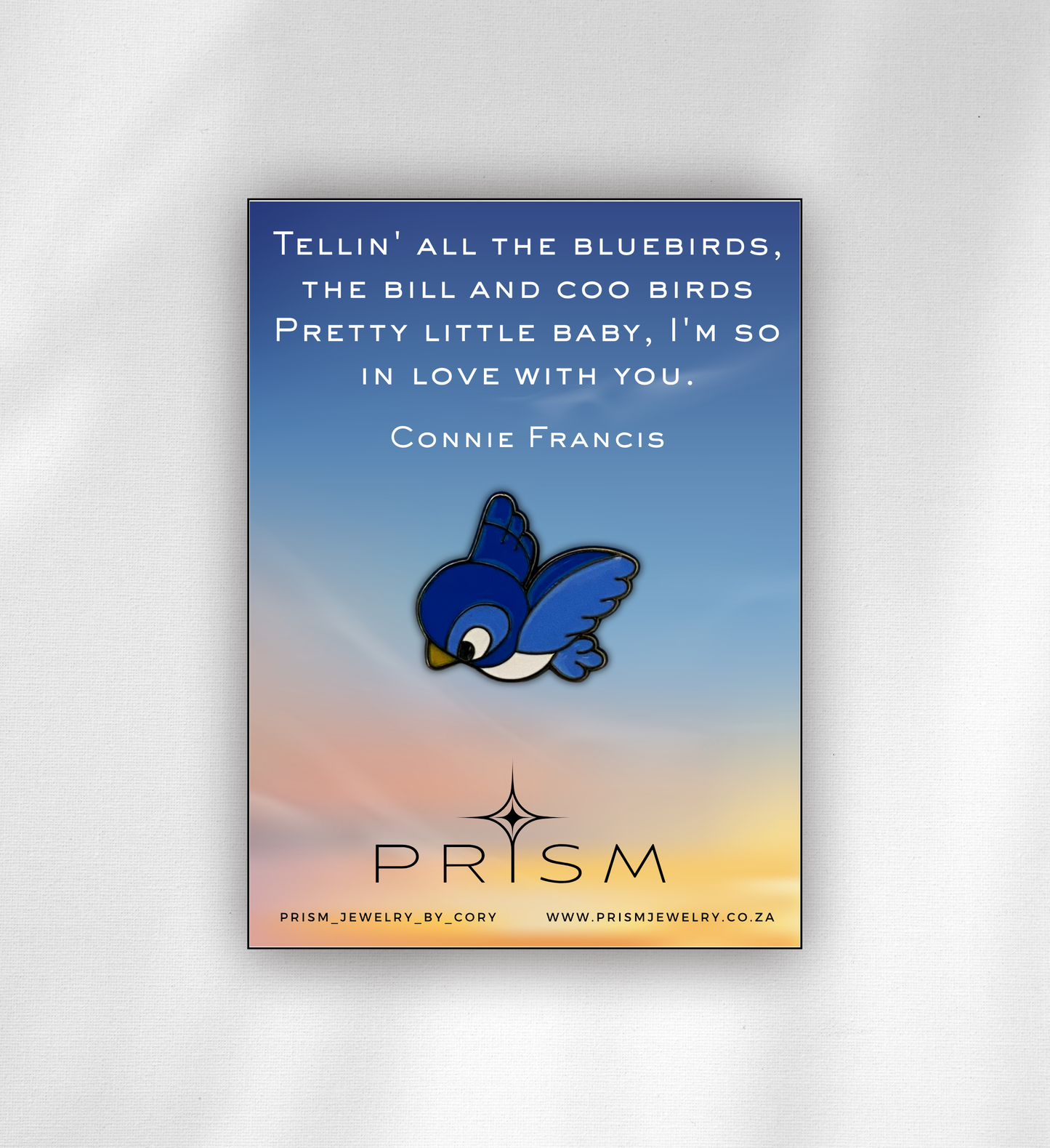 Pretty Little Blue Bird Pin