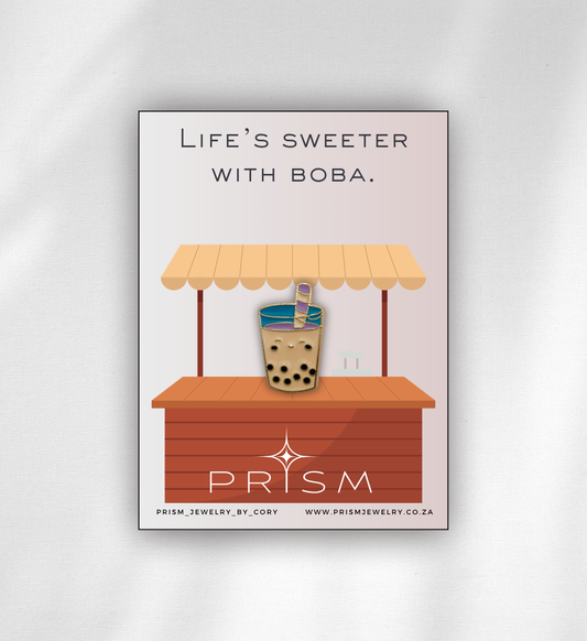 Smiley Boba Pin