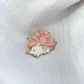 Pink Floral Hedgehog Pin