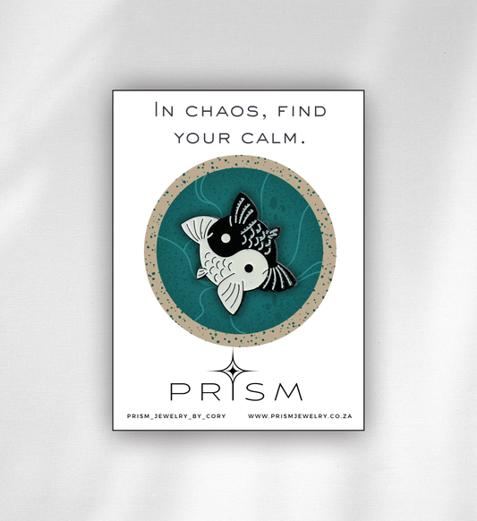 Yin Yang Fish Pin