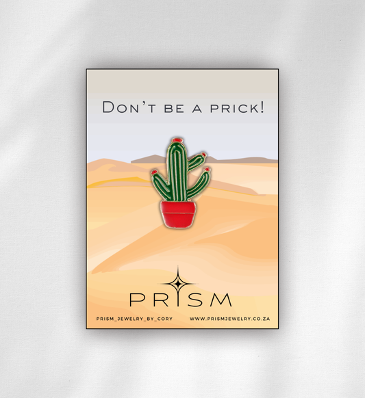 Red Pot Cactus Pin
