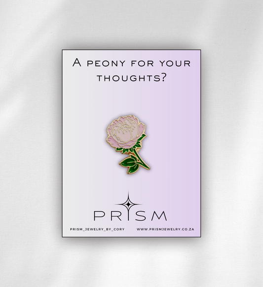 Pink Peony Pin