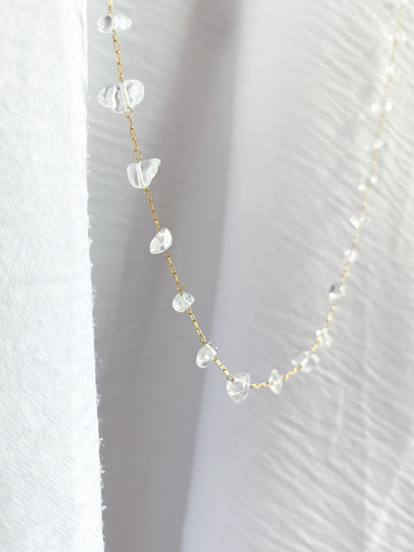 Semiprecious Stone Waist Chain - Gold