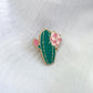 Floral Spikey Cactus Pin