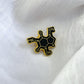Caffeine Molecule Pin