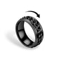 Chain Fidget Ring: Black-on-Black