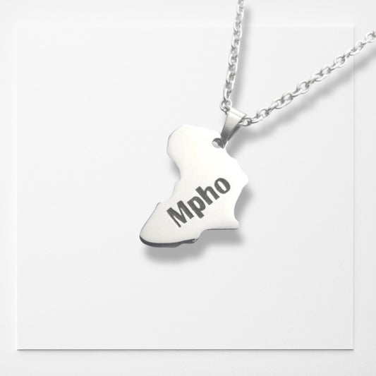 Personalized Laser Engraved Africa Necklace