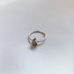 Pear Clear Stone Sterling Silver Ring