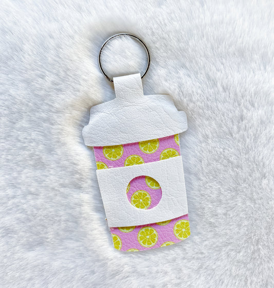 Lemon Coffee Cup Keychain