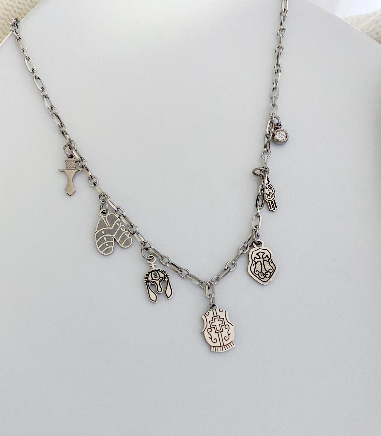 Armor of God Necklace - Silver