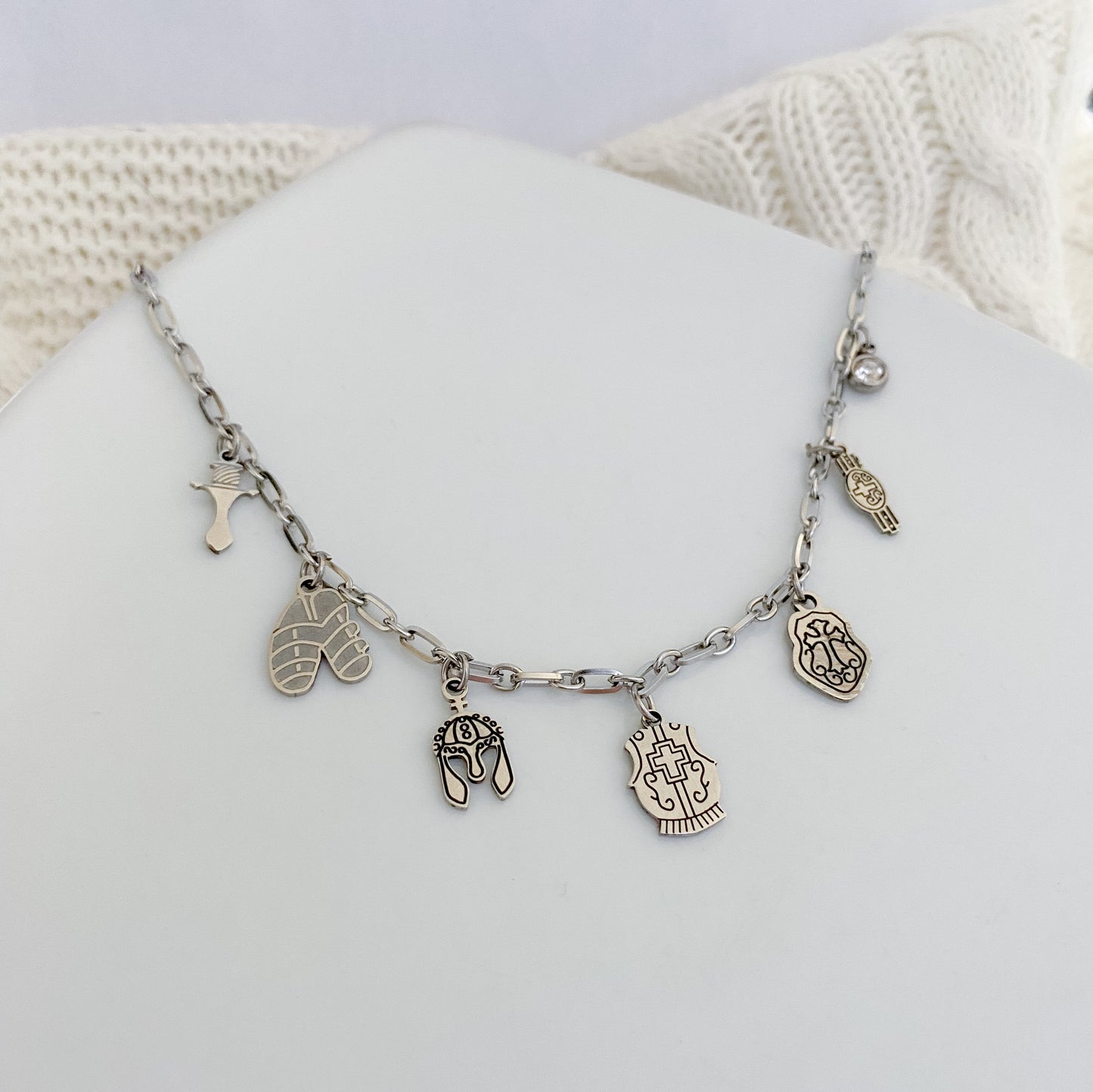 Armor of God Necklace - Silver