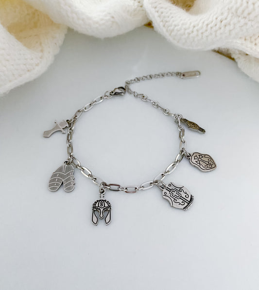 Armor of God Bracelet - Silver
