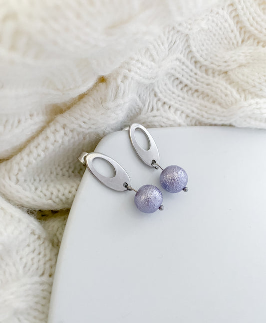 Lilac Cove Earrings - Silver