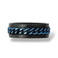 Chain Fidget Ring: Blue-on-Black