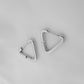 Triangle Sleeper Earrings - Silver
