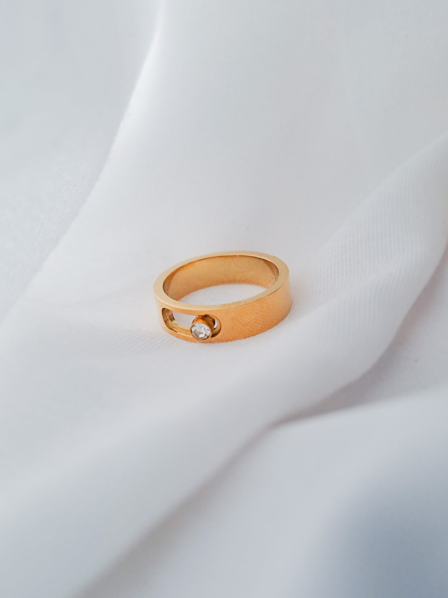 Diamanté Fidget Ring - Gold