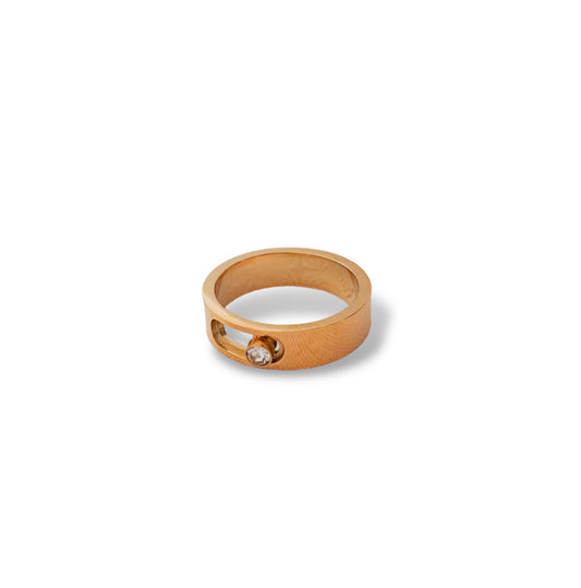 Diamanté Fidget Ring - Gold