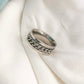 Chain Fidget Ring: Silver-on-Silver
