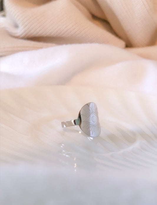 Third Eye Cuff Ring - Silver