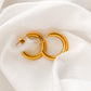 Large Hoop Earrings - Gold