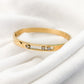 Diamanté Fidget Bangle - Gold
