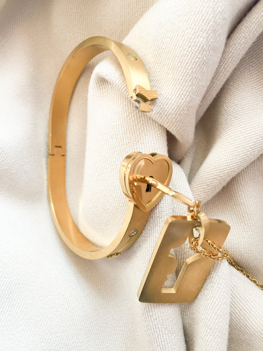Lock & Key Set - Gold