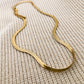 Flat Snake Chain - Gold