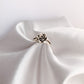 Rustic Flower Sterling Silver Ring