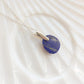 Sterling Silver Blue Crystal Necklace